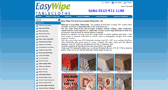 Desktop Screenshot of easywipetablecloths.co.uk